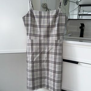 Wilfred Plaid Mini-Dress Size SMALL